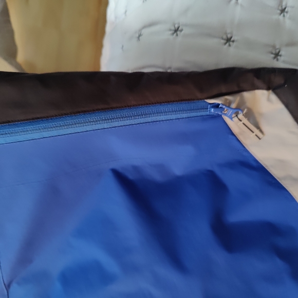 Columbia Goodfair Mens Blue Black Core Interchange Windbreaker Hooded Sz L - Picture 13 of 16